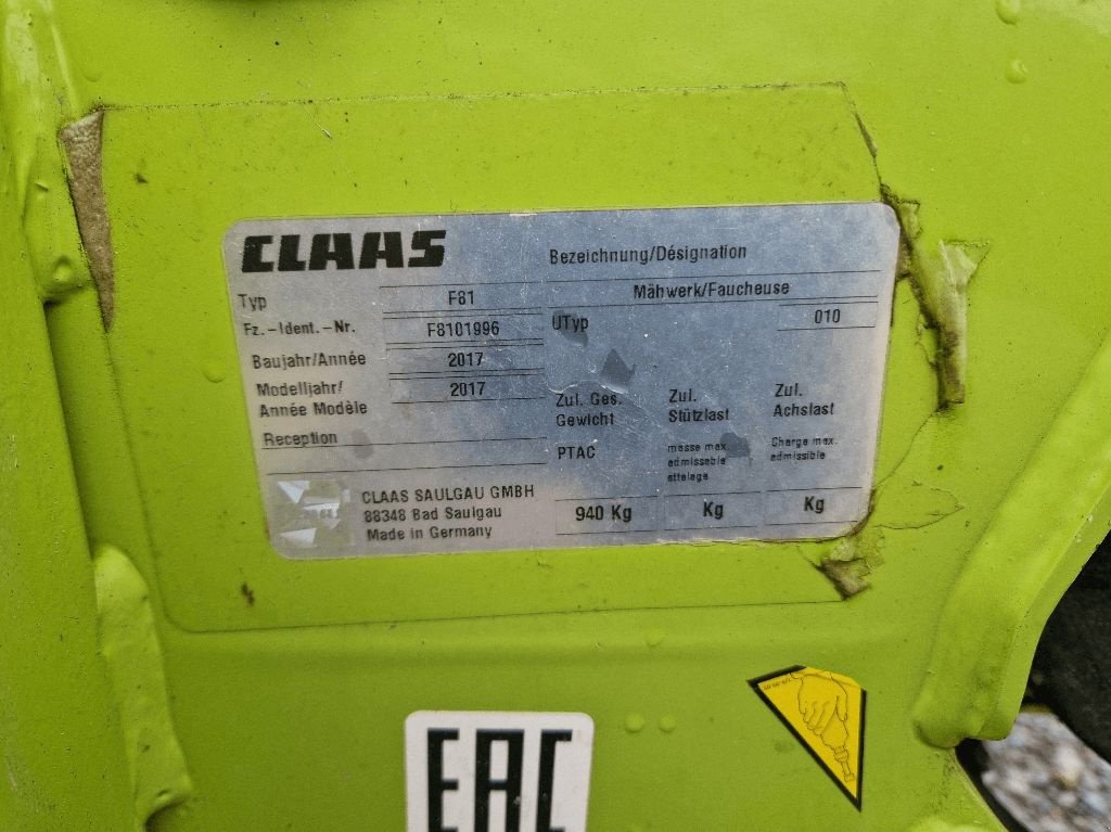 Mähwerk des Typs CLAAS Disco 3200, Gebrauchtmaschine in azerailles (Bild 10)