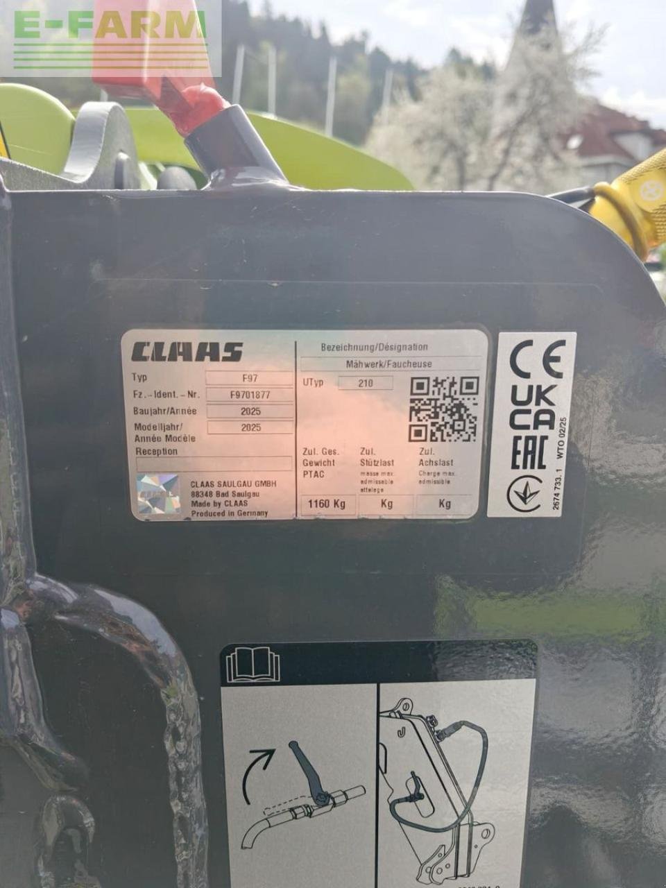 Mähwerk Türe ait CLAAS disco 3600f move, Gebrauchtmaschine içinde RUDEN (resim 2)