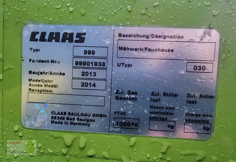 Mähwerk des Typs CLAAS Disco 3900 Contour, Gebrauchtmaschine in Alveslohe (Bild 13)