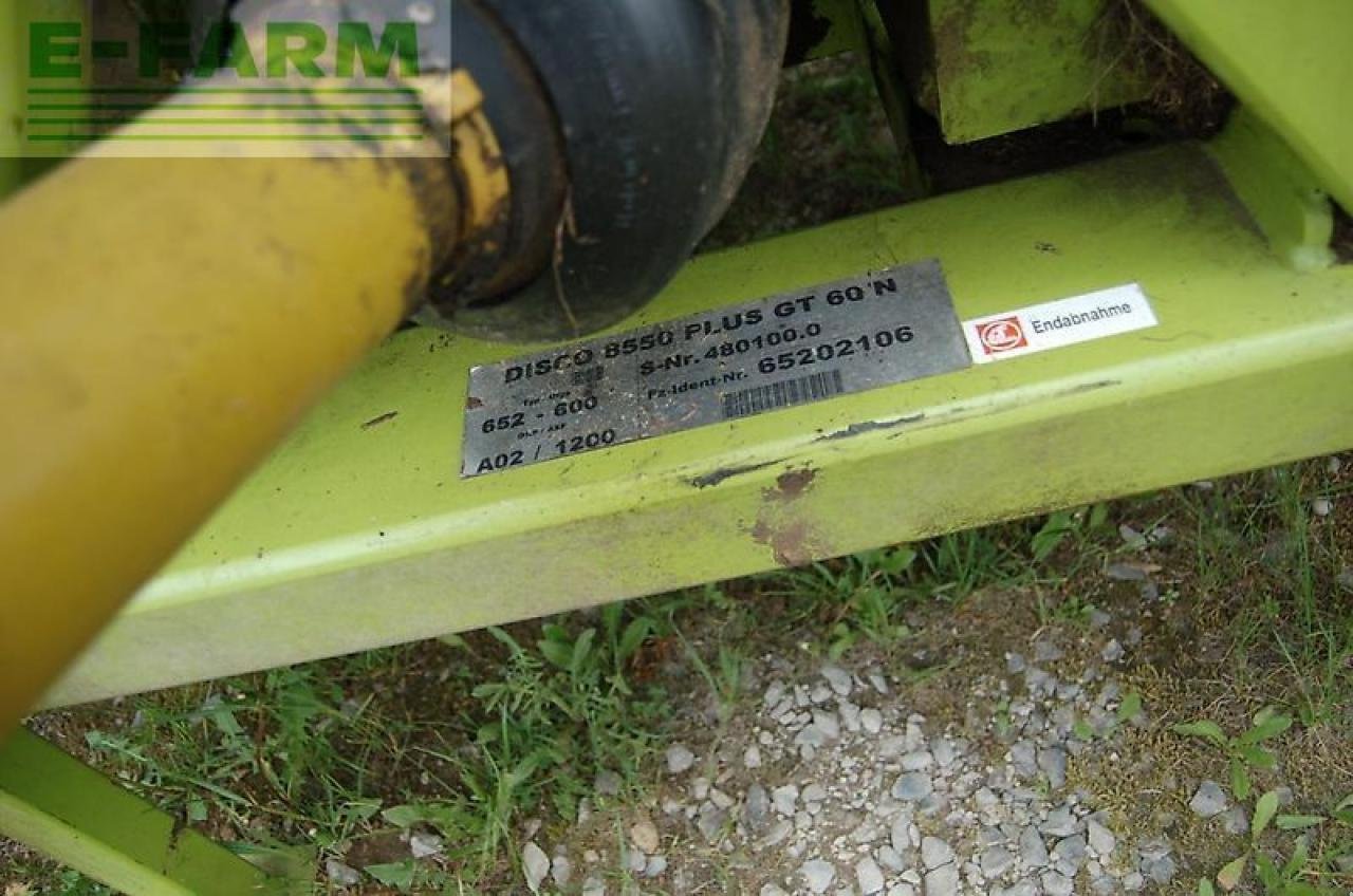 Mähwerk del tipo CLAAS disco 8550 plus gt 6, Gebrauchtmaschine en AICHSTETTEN (Imagen 10)