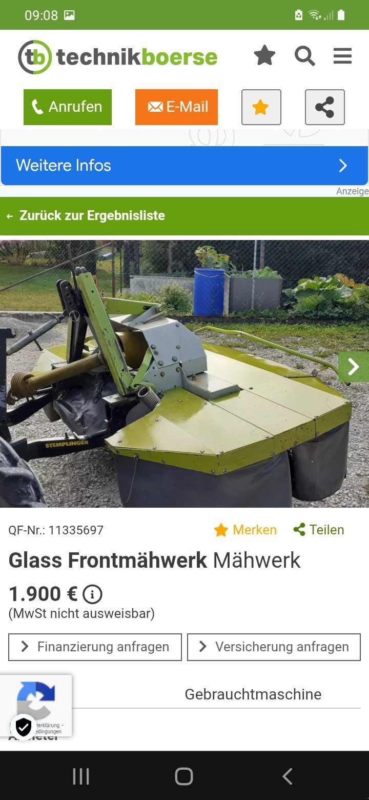 Mähwerk типа CLAAS Frontkreiselmähwerk, Gebrauchtmaschine в Oberndorf (Фотография 1)