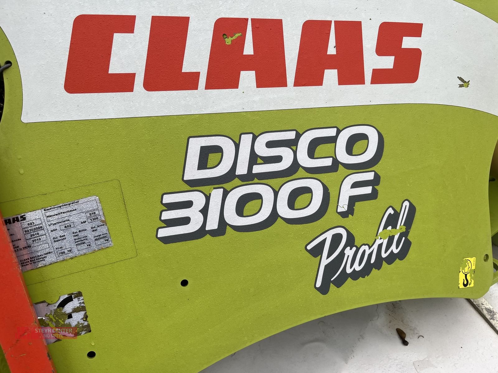 Mähwerk Türe ait CLAAS Frontmähwerk Disco 3100F Profil, Gebrauchtmaschine içinde St. Pölten (resim 6)