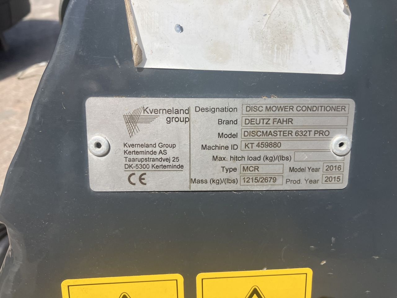 Mähwerk van het type Deutz-Fahr Discmaster 632T, Gebrauchtmaschine in Kockengen (Foto 5)