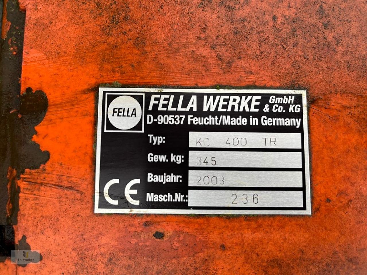 Mähwerk of the type Fella KC 400 TR, Gebrauchtmaschine in Neuhof - Dorfborn (Picture 7)