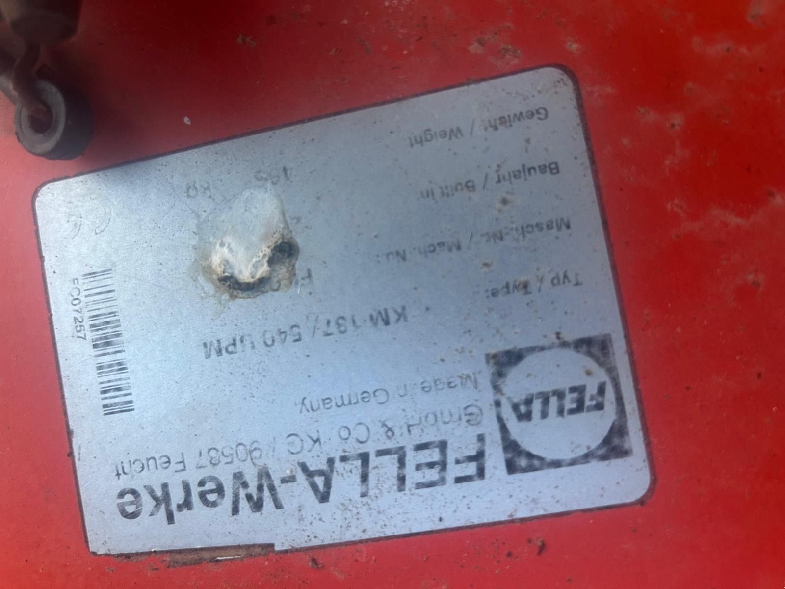 Mähwerk typu Fella KM 187, Gebrauchtmaschine v Gundertshausen (Obrázok 8)