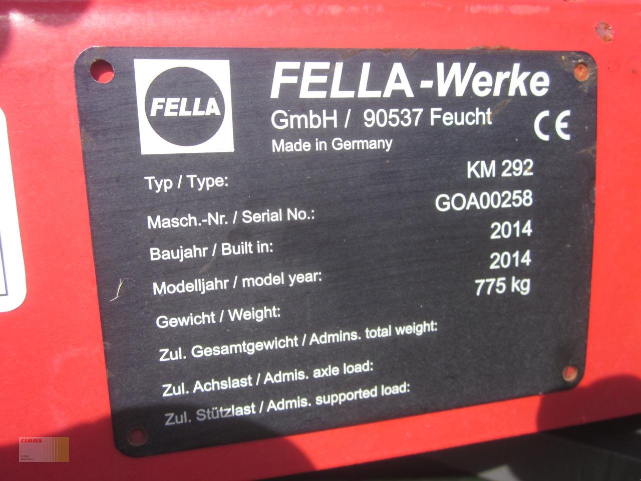 Mähwerk типа Fella KM 292, Gebrauchtmaschine в Ankum (Фотография 10)