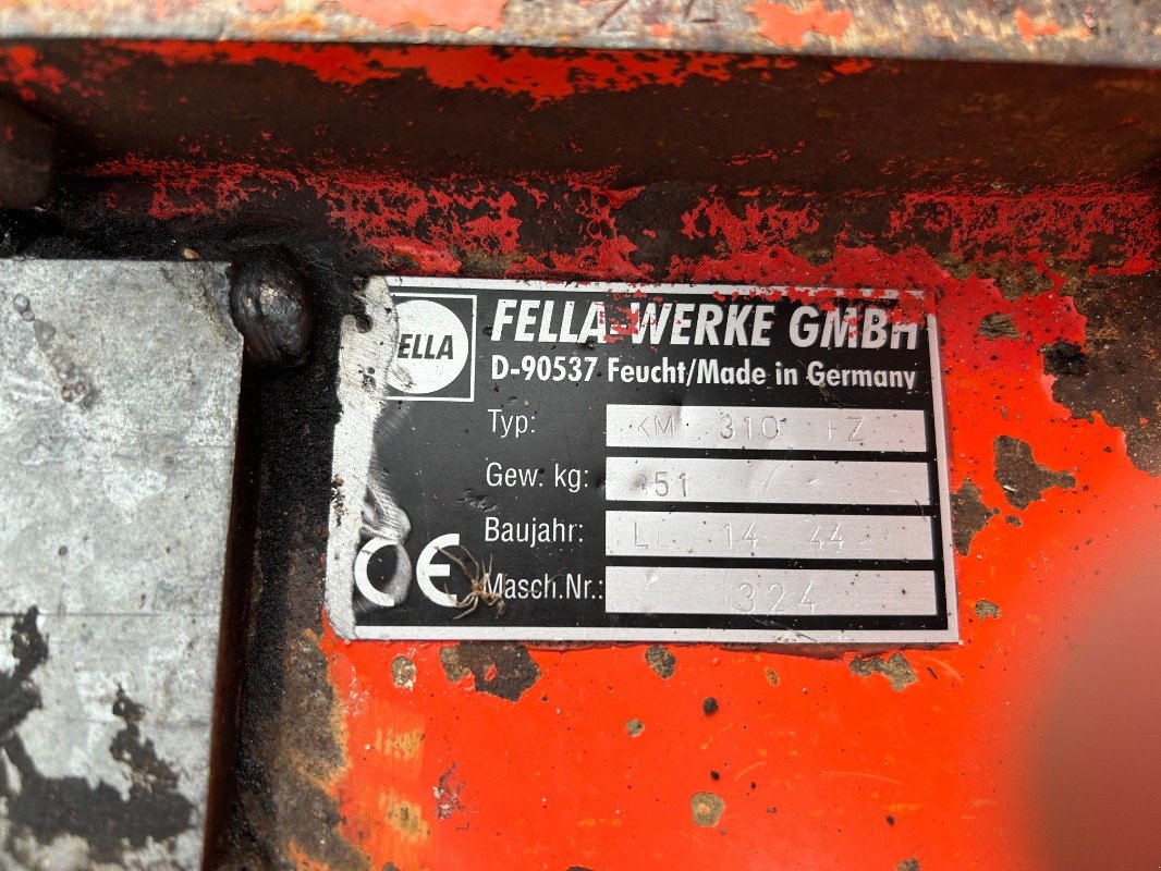 Mähwerk of the type Fella KM 310 FC, Gebrauchtmaschine in Sittensen (Picture 8)