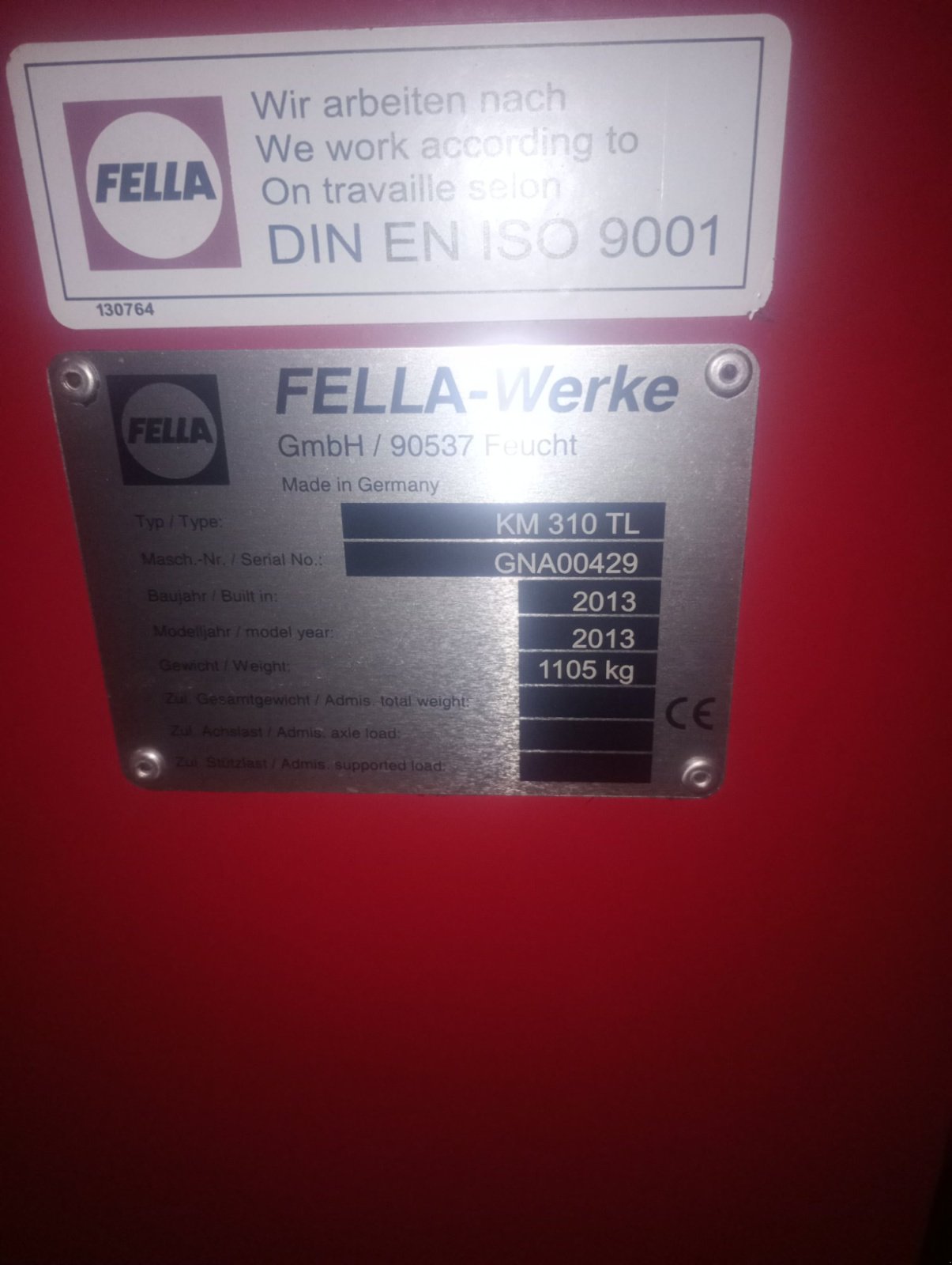 Mähwerk des Typs Fella KM 310 TL, Gebrauchtmaschine in Pfinztal (Bild 2)