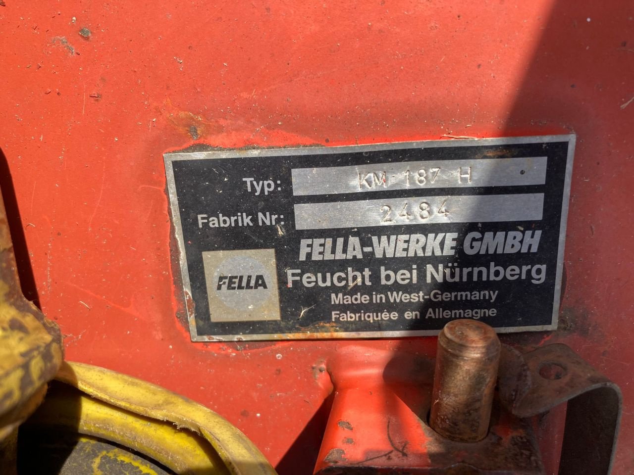 Mähwerk типа Fella KM187-H, Gebrauchtmaschine в Stolwijk (Фотография 3)