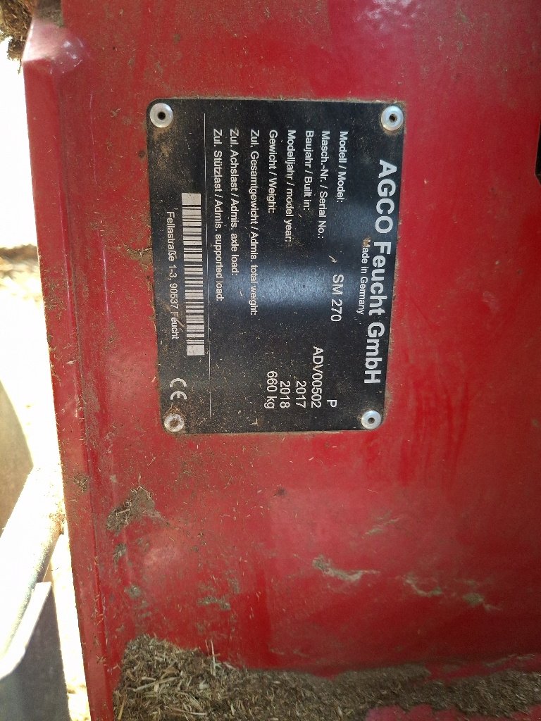 Mähwerk tip Fella RAMOS SM 270, Gebrauchtmaschine in PUSEY (Poză 10)