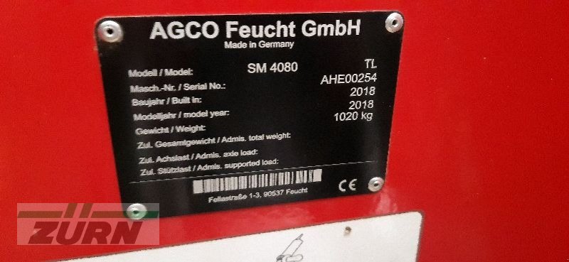 Mähwerk типа Fella Ramos SM 4080 TL, Gebrauchtmaschine в Neresheim-Ohmenheim (Фотография 8)