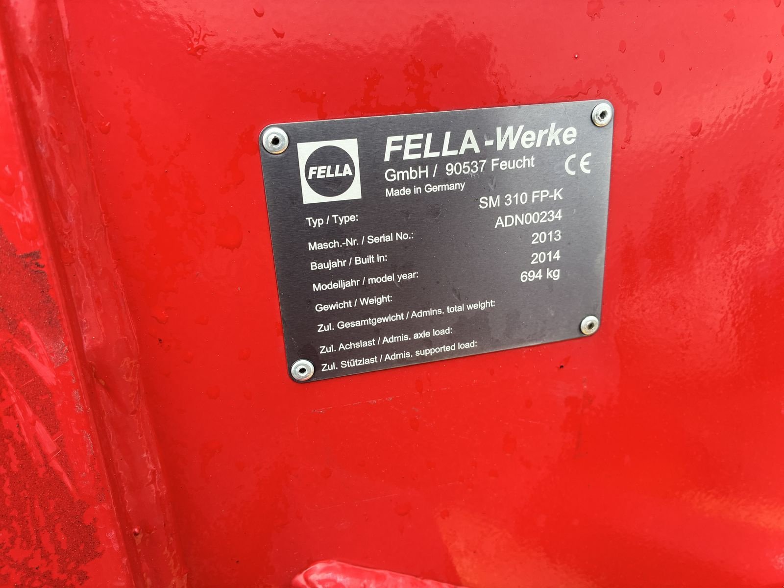 Mähwerk Türe ait Fella SM 310 FP-K, Gebrauchtmaschine içinde Villach (resim 4)