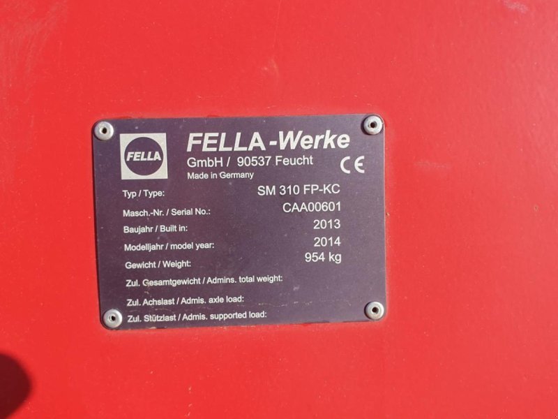 Mähwerk типа Fella SM 310 KC, Gebrauchtmaschine в Emsbüren (Фотография 7)