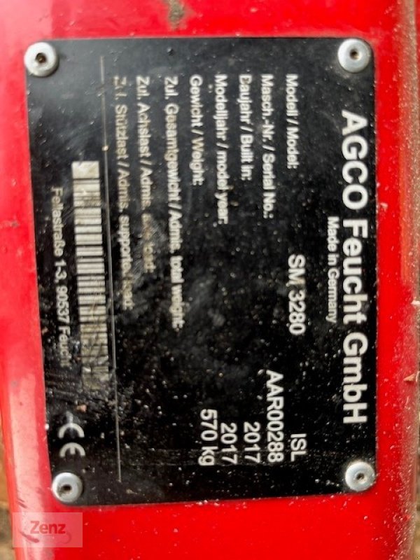 Mähwerk типа Fella SM 3280 ISL, Gebrauchtmaschine в Gars (Фотография 8)