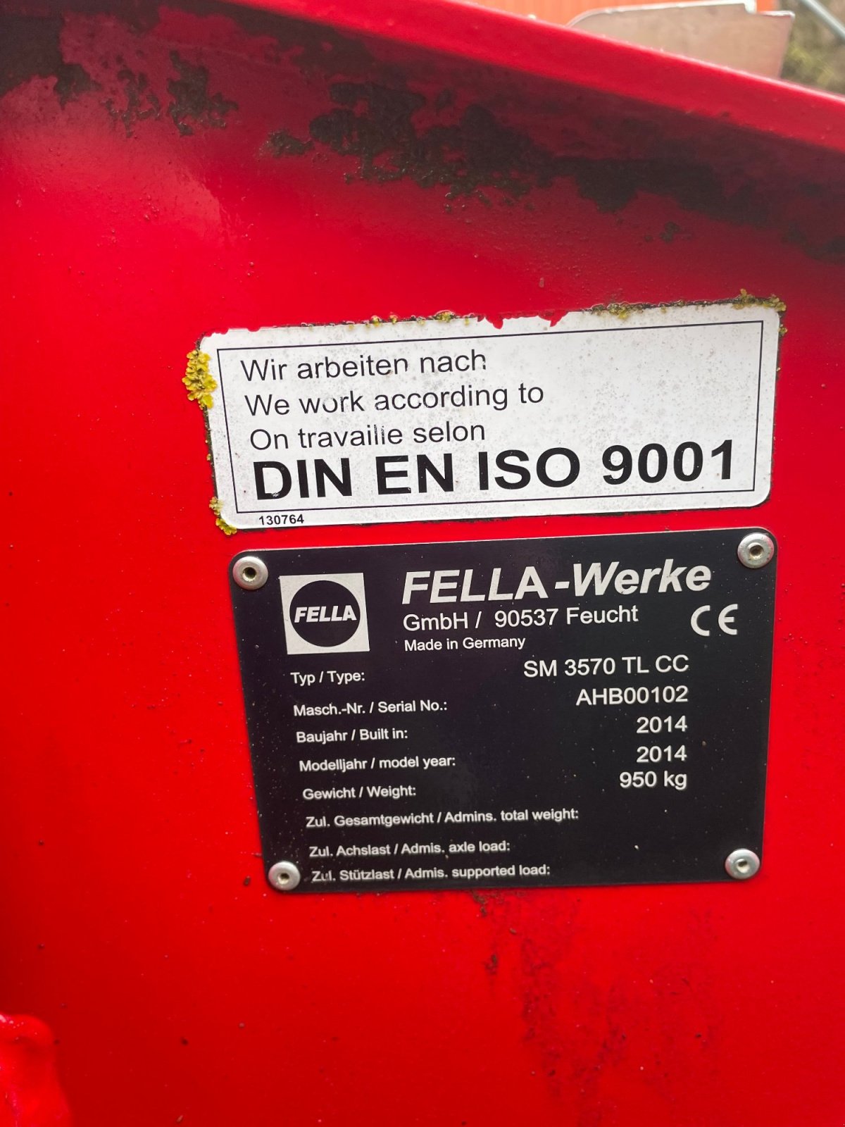 Mähwerk tip Fella SM 3570 TL cc, Gebrauchtmaschine in Hiltpoltstein (Poză 3)