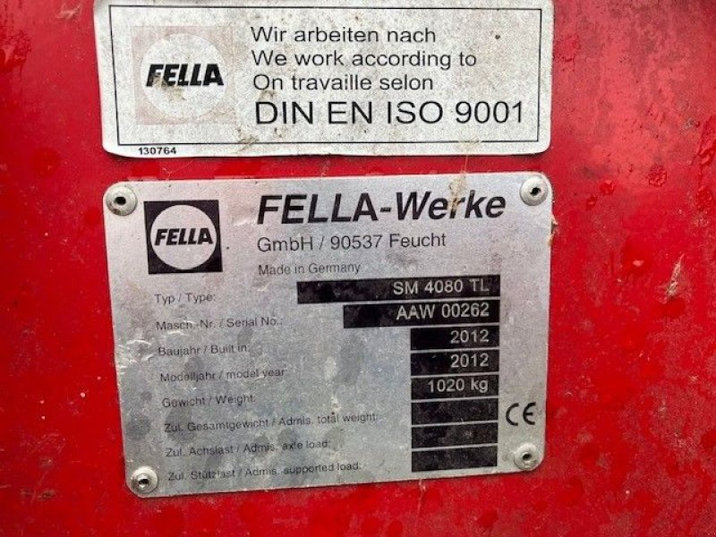 Mähwerk типа Fella SM 4080 TL maaier, Gebrauchtmaschine в Wierden (Фотография 6)