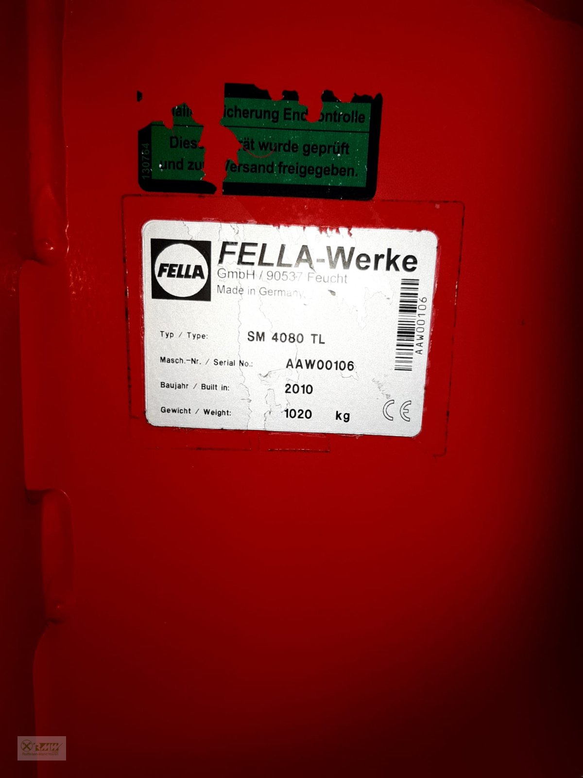 Mähwerk от тип Fella SM 4080 TL, Gebrauchtmaschine в Erbendorf (Снимка 11)