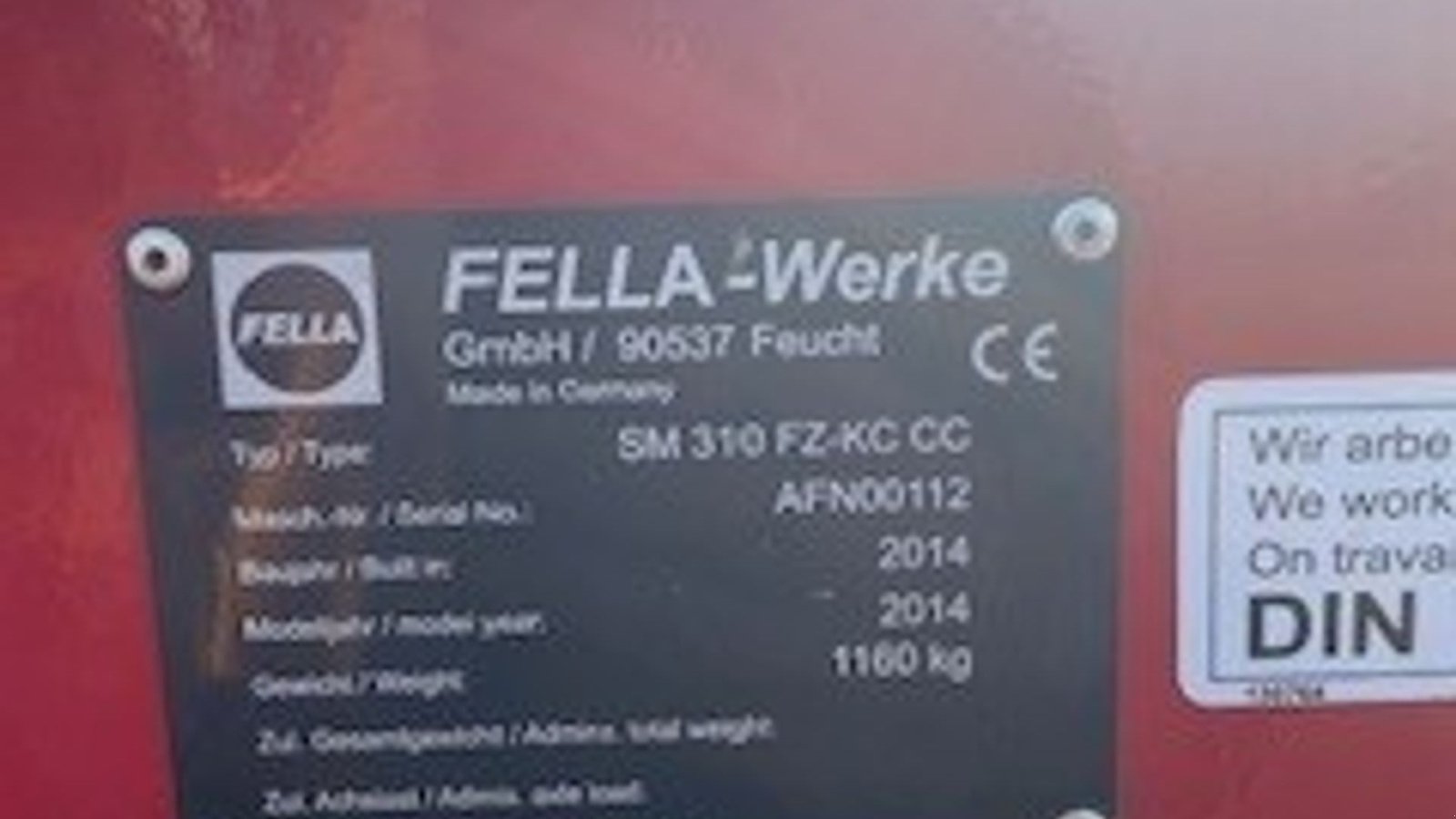 Mähwerk of the type Fella sm 991 tl-kcb/sm 310fz-kc cc skårlægger med bånd, Gebrauchtmaschine in Kongerslev (Picture 16)