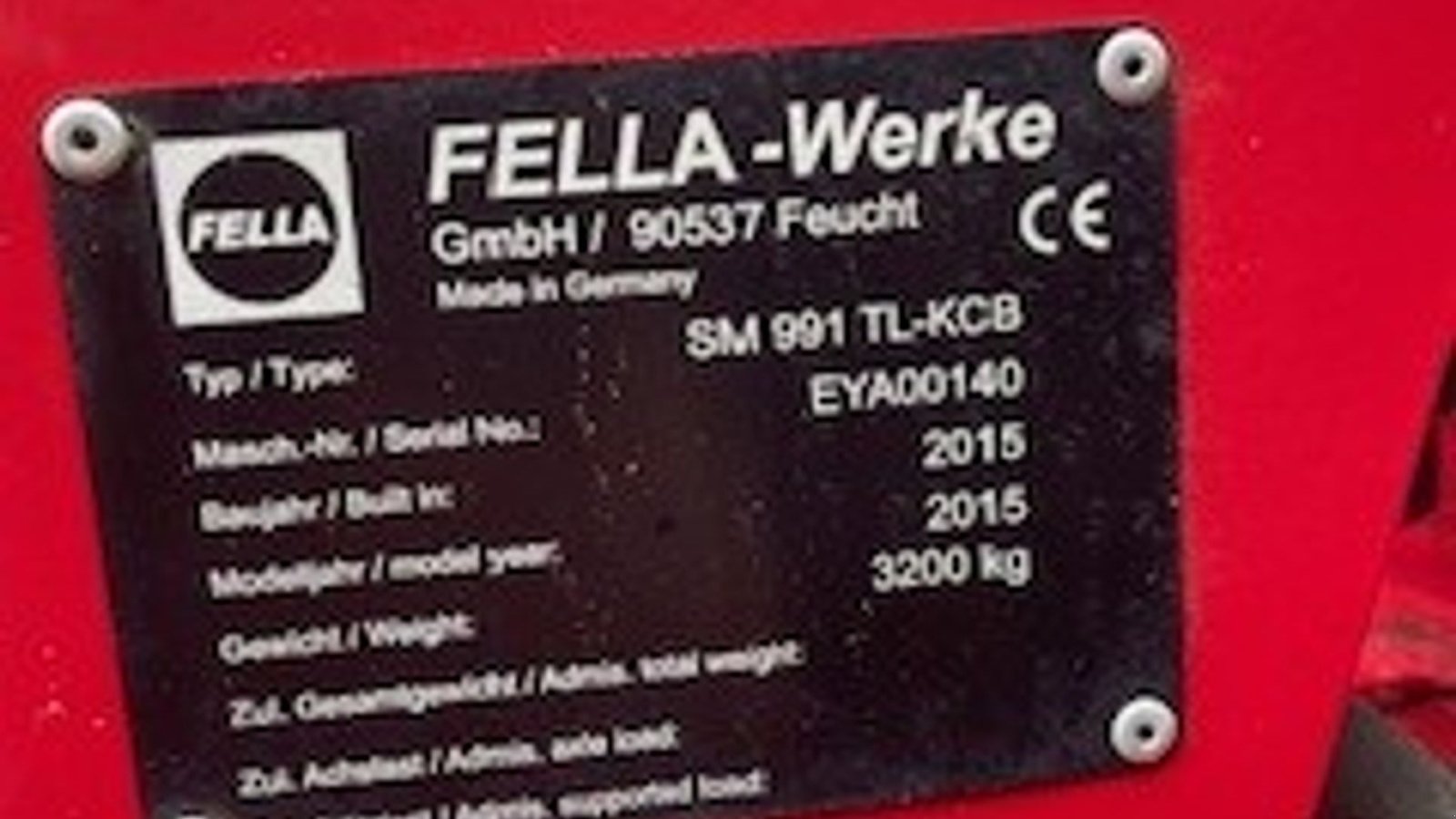 Mähwerk of the type Fella sm 991 tl-kcb/sm 310fz-kc cc skårlægger med bånd, Gebrauchtmaschine in Kongerslev (Picture 11)