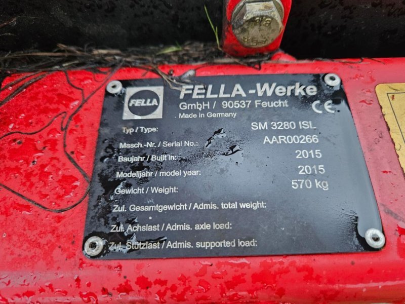 Mähwerk typu Fella SM3280 ISL, Gebrauchtmaschine v Friesoythe-Thüle (Obrázek 9)