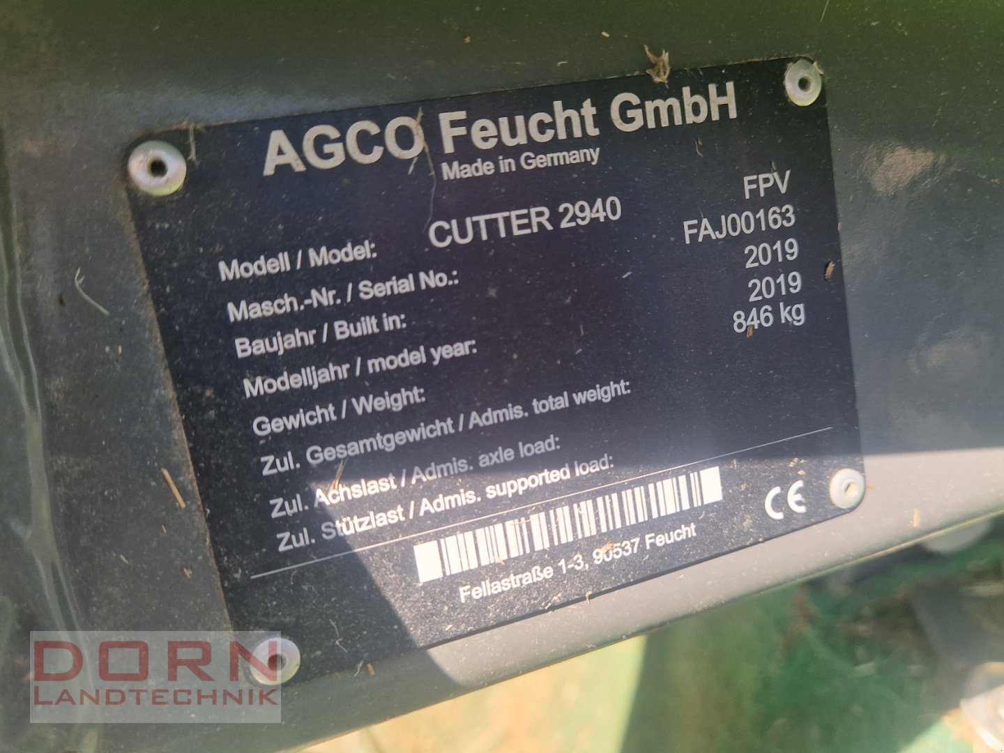 Mähwerk типа Fendt Cutter 2940 FPV, Gebrauchtmaschine в Schierling (Фотография 5)