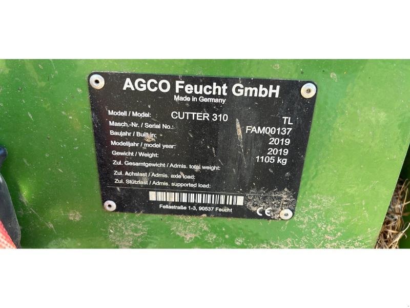 Mähwerk tip Fendt CUTTER 310 TL, Gebrauchtmaschine in Levier (Poză 10)