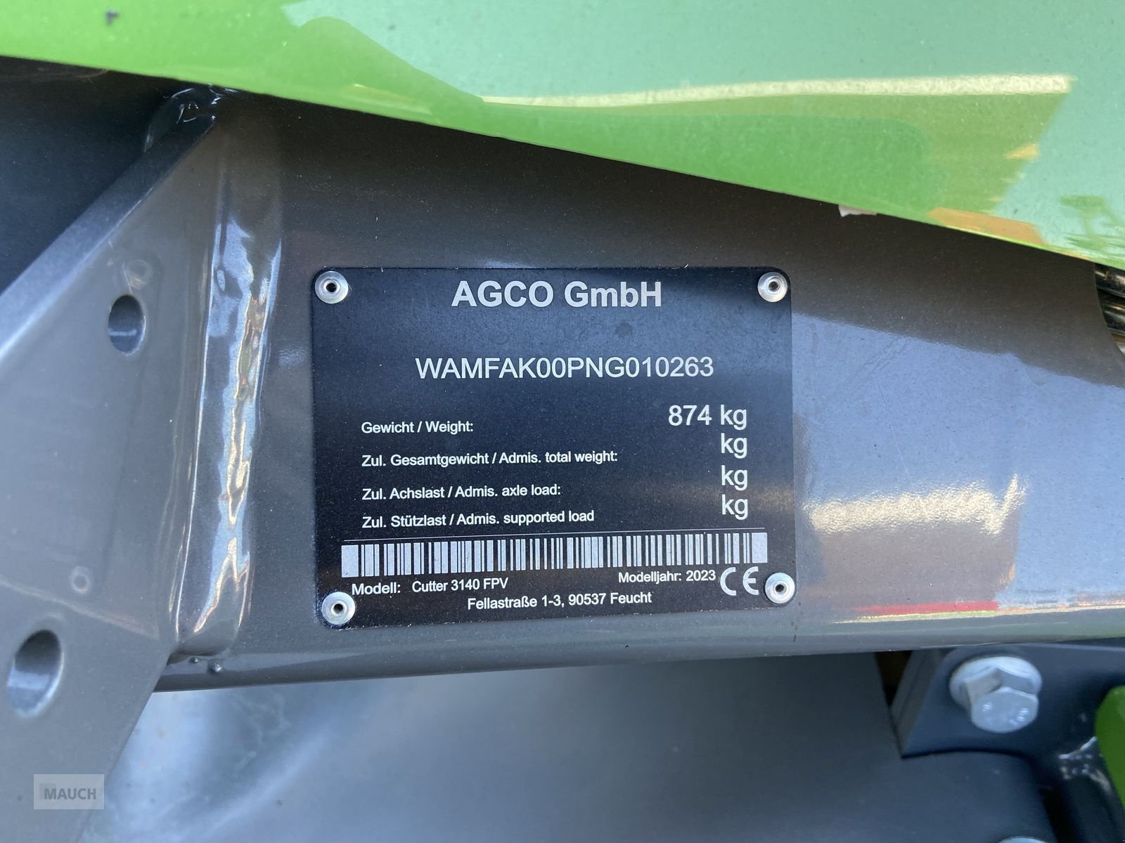 Mähwerk Türe ait Fendt Cutter 3140 FP - V, Gebrauchtmaschine içinde Burgkirchen (resim 15)