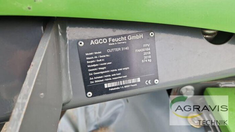 Mähwerk a típus Fendt CUTTER 3140 FPV, Gebrauchtmaschine ekkor: Melle-Wellingholzhausen (Kép 6)