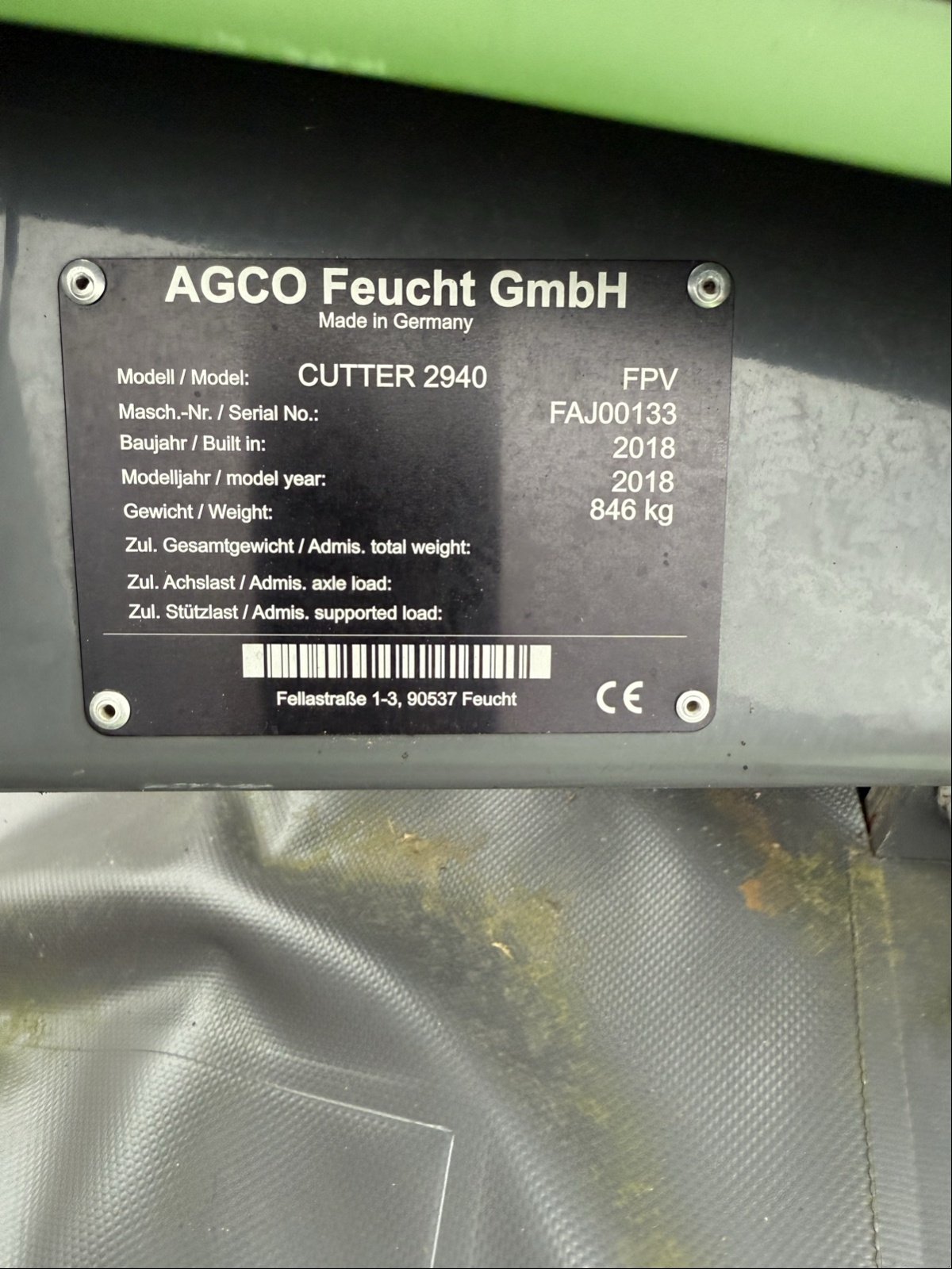 Mähwerk van het type Fendt Frontmähwerk Cutter 2940 FPV, Gebrauchtmaschine in Elmenhorst-Lanken (Foto 6)