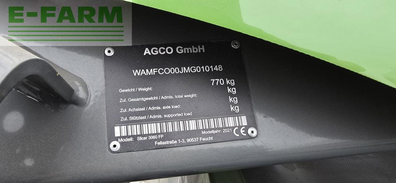 Mähwerk des Typs Fendt Slicer 3060 FP, Gebrauchtmaschine in Hamburg (Bild 4)