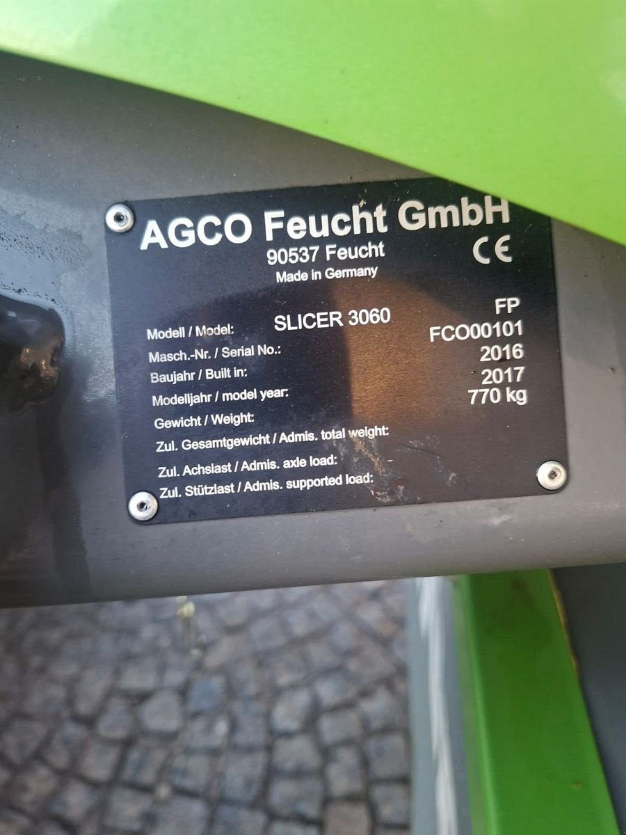 Mähwerk typu Fendt Slicer 3060 FP, Gebrauchtmaschine v Berndorf (Obrázek 6)