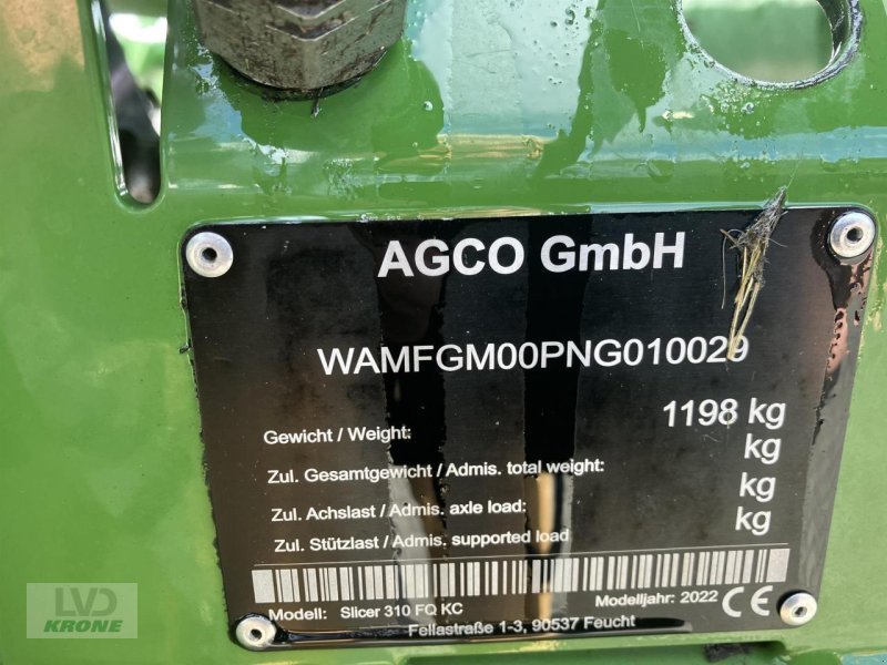 Mähwerk του τύπου Fendt Slicer 310 FQ KC, Gebrauchtmaschine σε Spelle (Φωτογραφία 6)