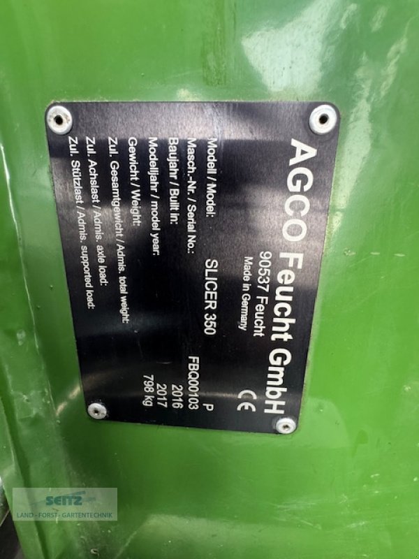 Mähwerk типа Fendt Slicer 350 P, Gebrauchtmaschine в Lindenfels-Glattbach (Фотография 3)