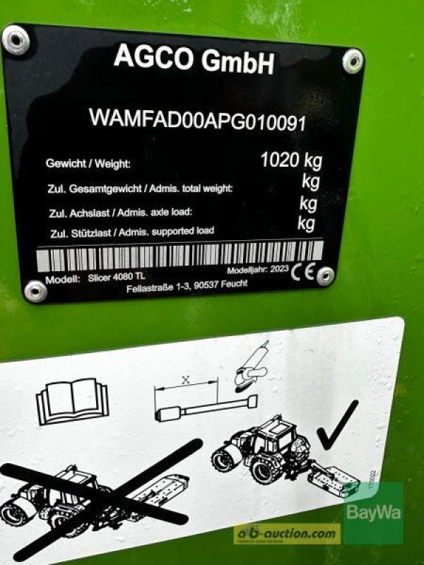 Fendt SLICER 4080 TL #524, Gebrauchtmaschine, Baujahr: 2023 (Bild 15) Mähwerk des Typs Fendt SLICER 4080 TL #524, Gebrauchtmaschine in Schönau (Bild 15)
