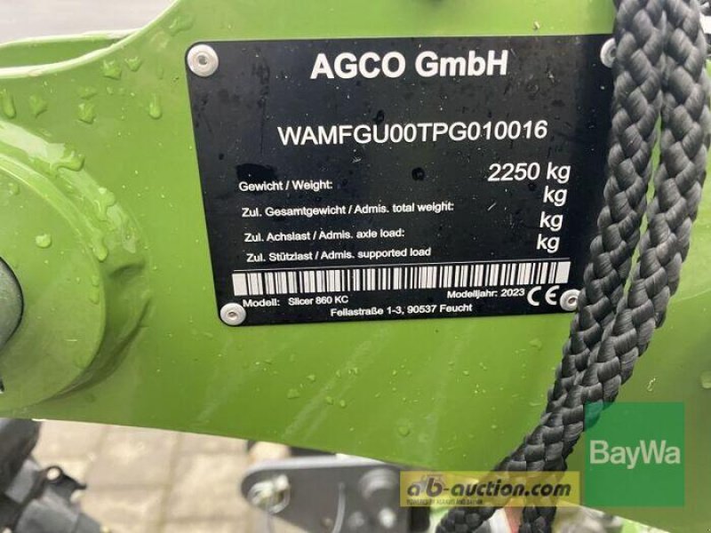 Mähwerk des Typs Fendt SLICER 860 KC, Gebrauchtmaschine in Großweitzschen (Bild 10)