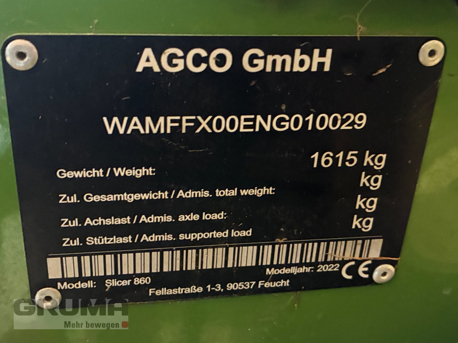 Mähwerk tipa Fendt Slicer 860, Gebrauchtmaschine u Germaringen (Slika 2)