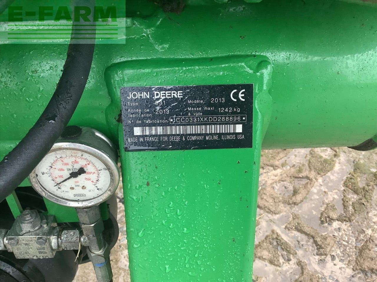 Mähwerk типа John Deere 331 MOWER, Gebrauchtmaschine в CARLISLE (Фотография 1)