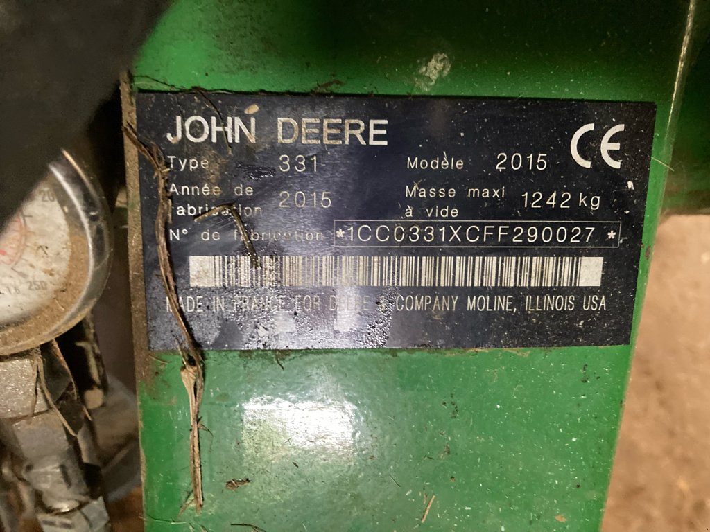 Mähwerk za tip John Deere 331, Gebrauchtmaschine u BRAS SUR MEUSE (Slika 5)