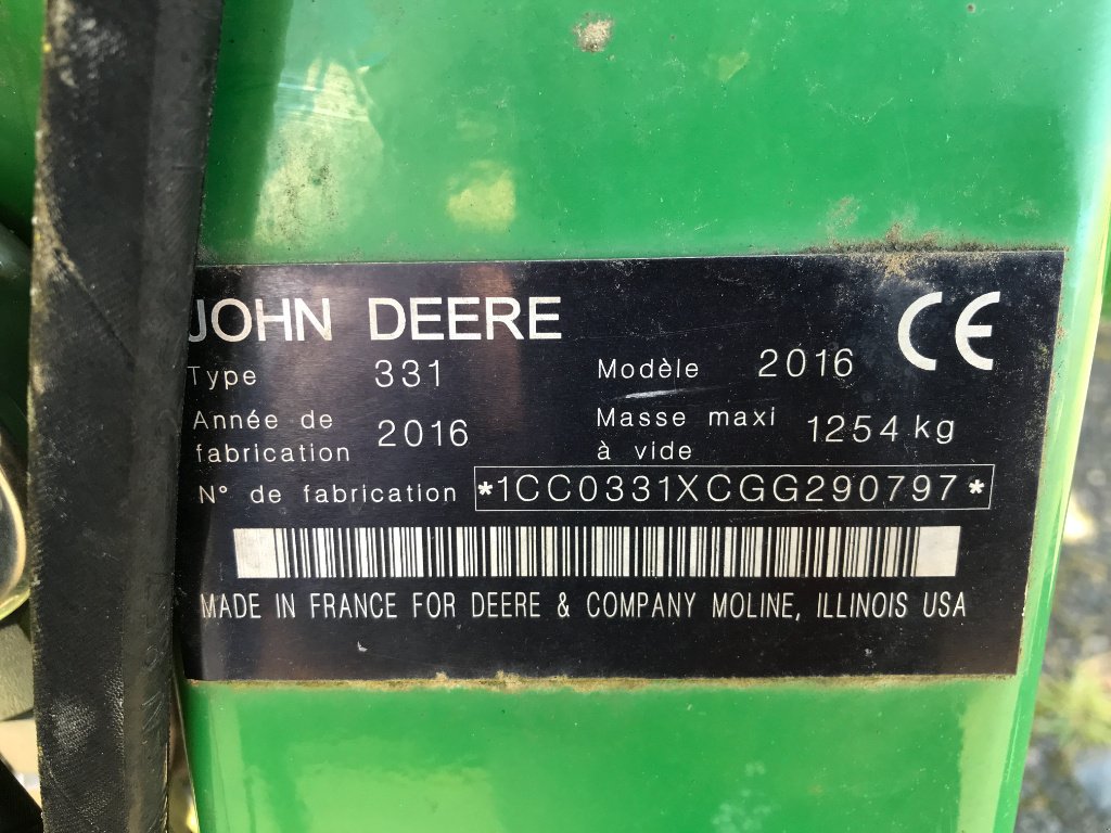 Mähwerk des Typs John Deere 331, Gebrauchtmaschine in UZERCHE (Bild 10)