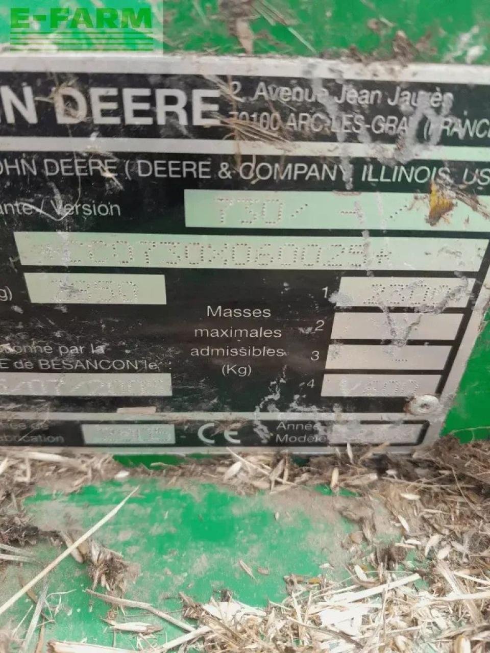 Mähwerk типа John Deere 730, Gebrauchtmaschine в CHAUVONCOURT (Фотография 5)