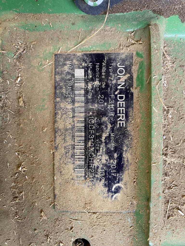 Mähwerk tip John Deere F 310 R, Gebrauchtmaschine in UZERCHE (Poză 5)