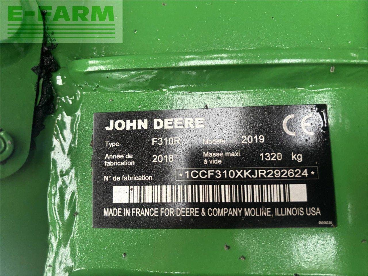 Mähwerk of the type John Deere F310R, Gebrauchtmaschine in STRATHAVEN (Picture 4)