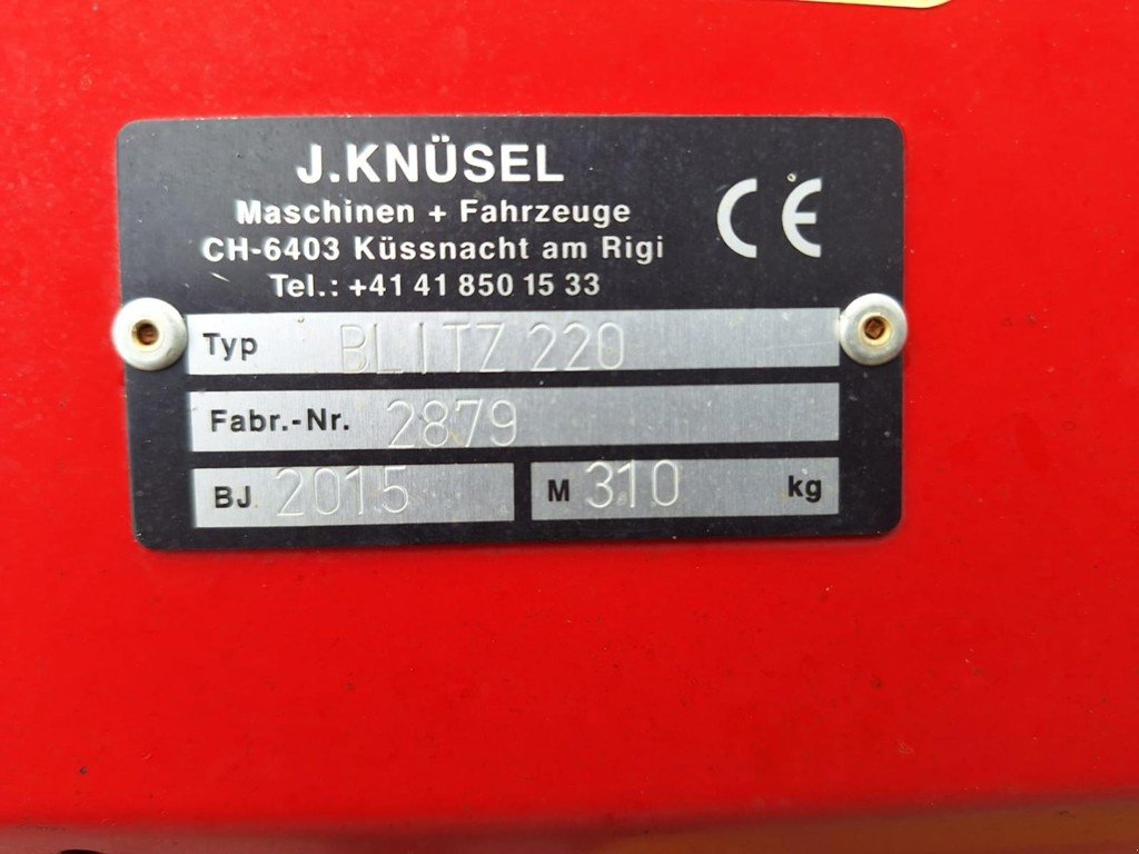 Mähwerk des Typs Knüsel Blitz 220, Gebrauchtmaschine in Susten (Bild 10)