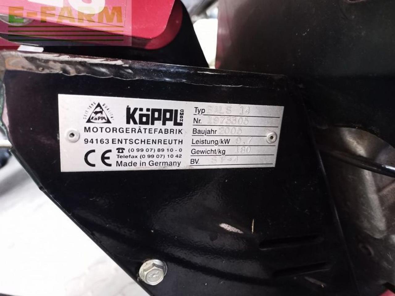 Mähwerk of the type Köppl bals 14 berg-athlet grundgerät, Gebrauchtmaschine in SANKT MARIENKIRCHEN BEI SCHÄRDING (Picture 10)