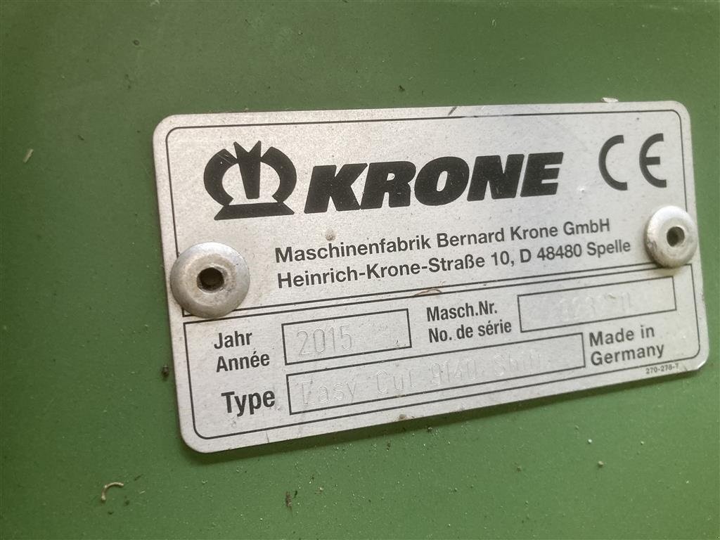 Mähwerk a típus Krone ÖVRIGT 9140 Easy Cut SHIFT + front, Gebrauchtmaschine ekkor: Hobro (Kép 3)