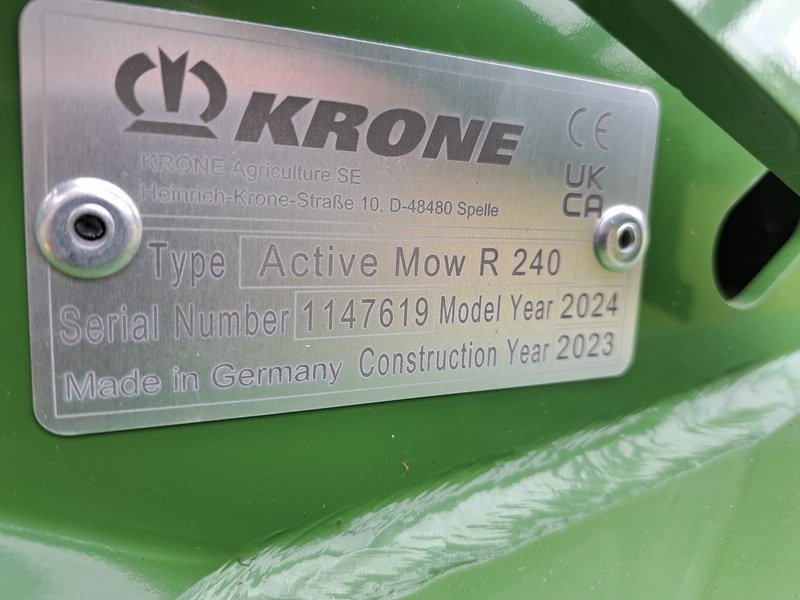 Mähwerk of the type Krone Active Mow R 240, Neumaschine in Gutzkow (Picture 5)