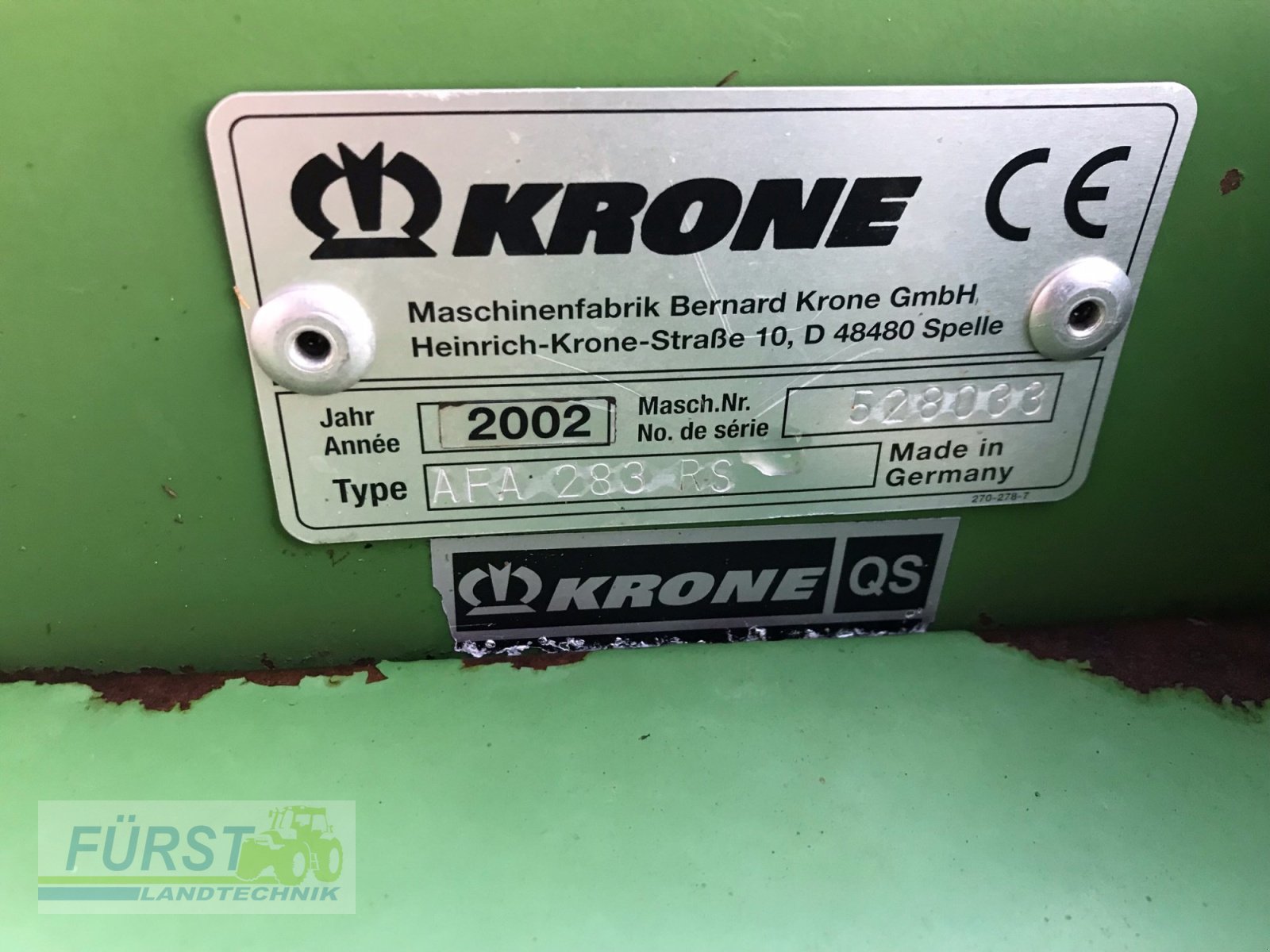 Mähwerk of the type Krone AFA 283 RS, Gebrauchtmaschine in Perlesreut (Picture 6)