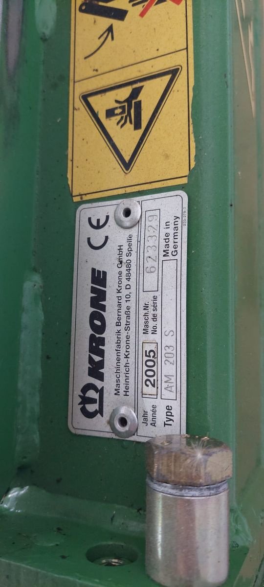 Mähwerk Türe ait Krone AM 203, Gebrauchtmaschine içinde Bergheim (resim 3)