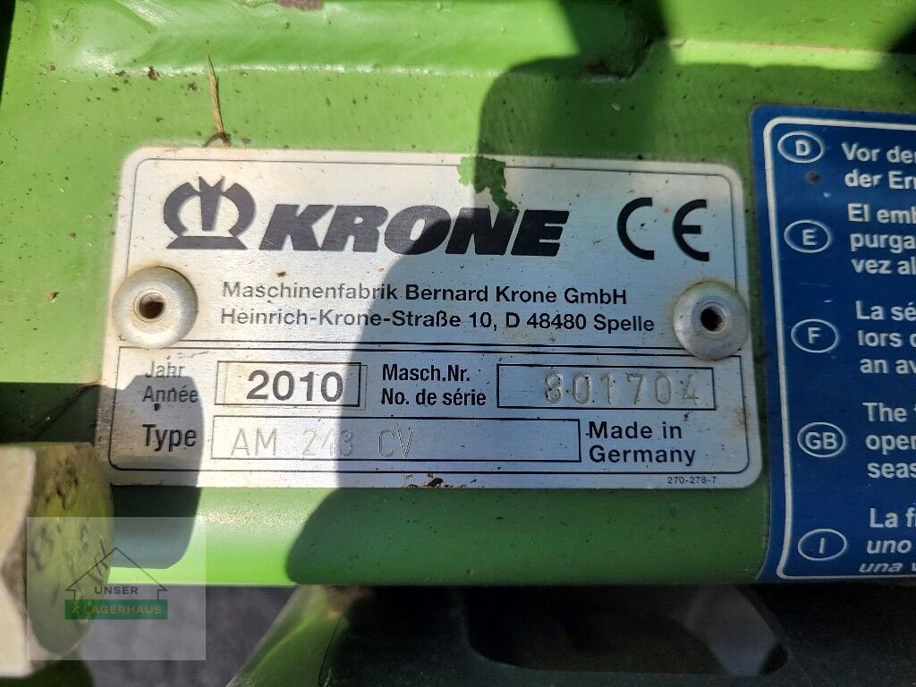 Mähwerk типа Krone AM 243 CV, Gebrauchtmaschine в Gleisdorf (Фотография 4)