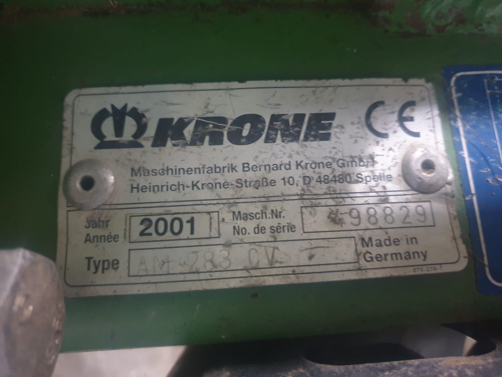 Mähwerk des Typs Krone AM 283 CV, Gebrauchtmaschine in Heidenheim an der Brenz (Bild 5)